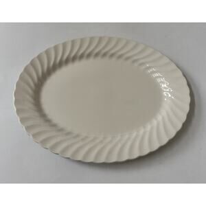 Vintage Johnson Brothers Regency Snow White Large Platter 12"